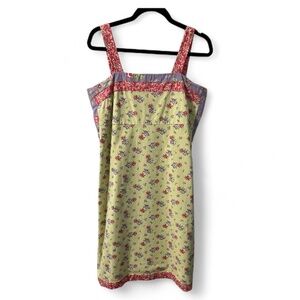 Hanna Andersson Floral Tank Top Apron Sundress, Size 8/10